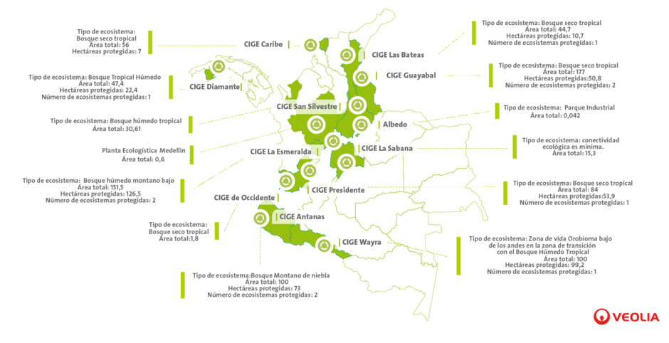Mapa CIGEs Veolia